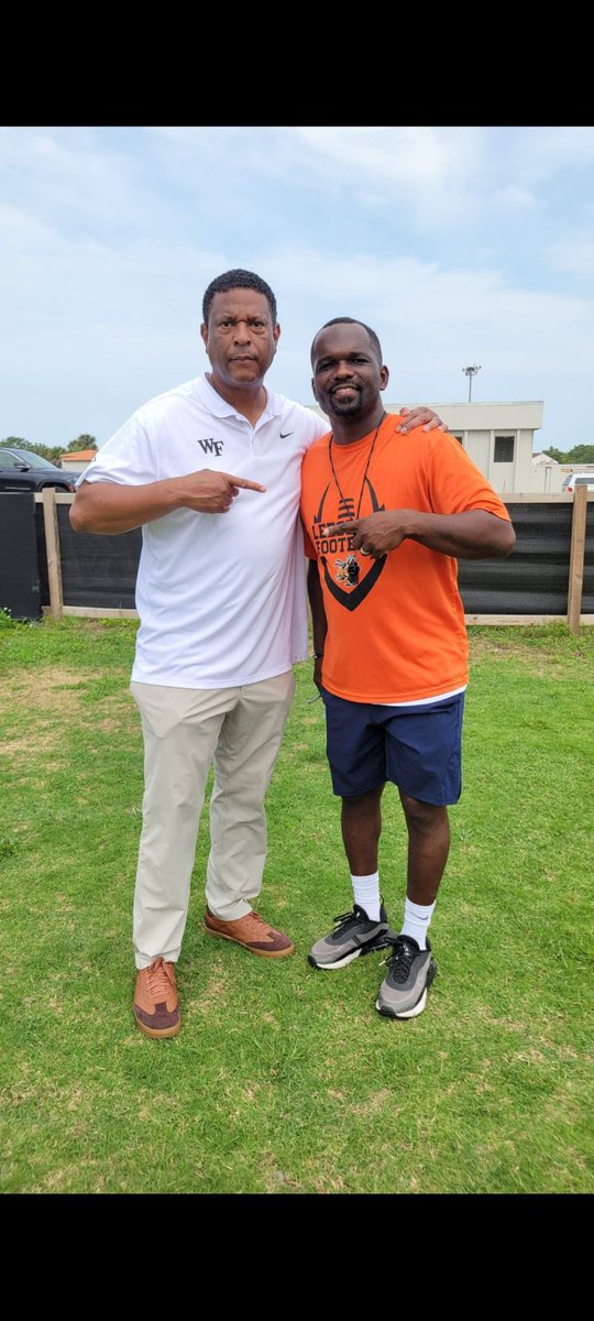 Thank you <a href="/CChipwest/">Chip West</a> for stopping by #TheBurg for a 2nd practice this spring and continuing to recruit our players!