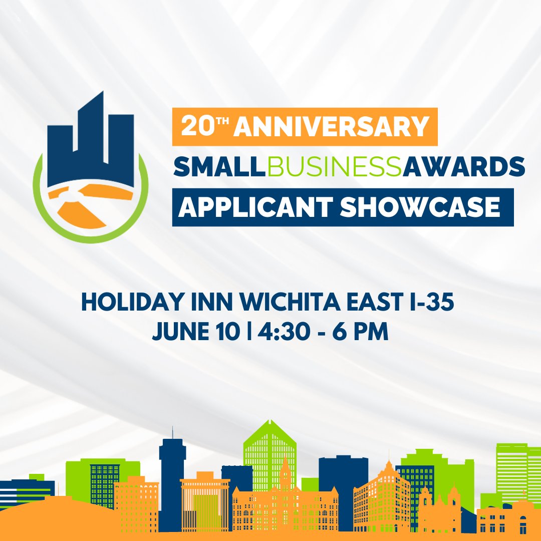 Enjoy complimentary appetizers and a cash bar and hear which businesses are named as finalists for 2024 Small Business Awards. Register: wichitachamber.org/events/2024/06…