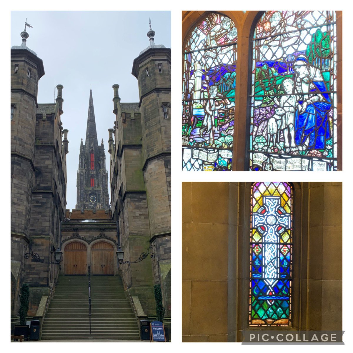 A lovely end to the working week was a visit to see my lovely colleagues Elin & Danielle in the New College #Library & to get a tour of the recently re-opened Funk Room & the ‘stacks’. Lots of inspirational material for #civicengagement programmes @uoedivinity #stainedglass