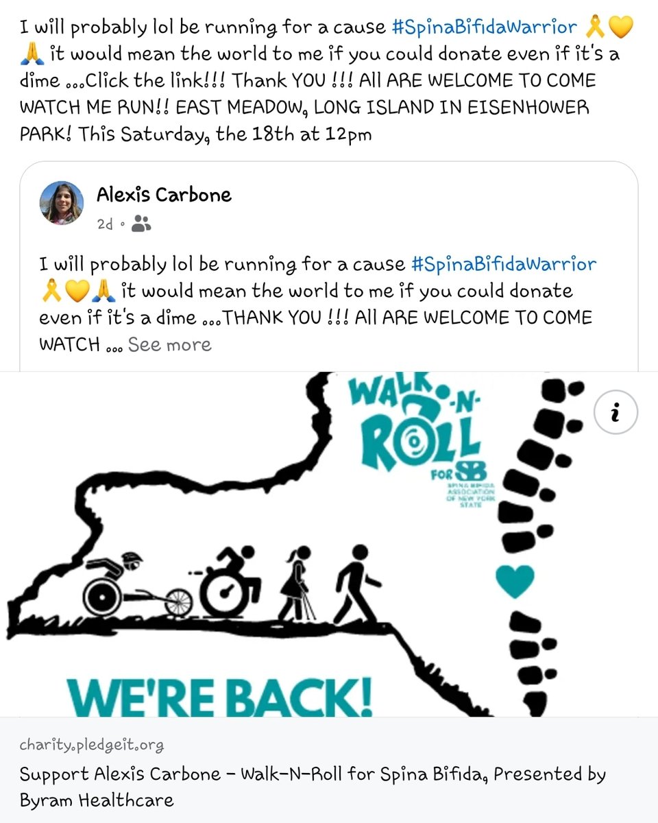 Charity.pledgeit.org is the link if you would like to donate . I truly appreciate it. 🙏 💛🎗