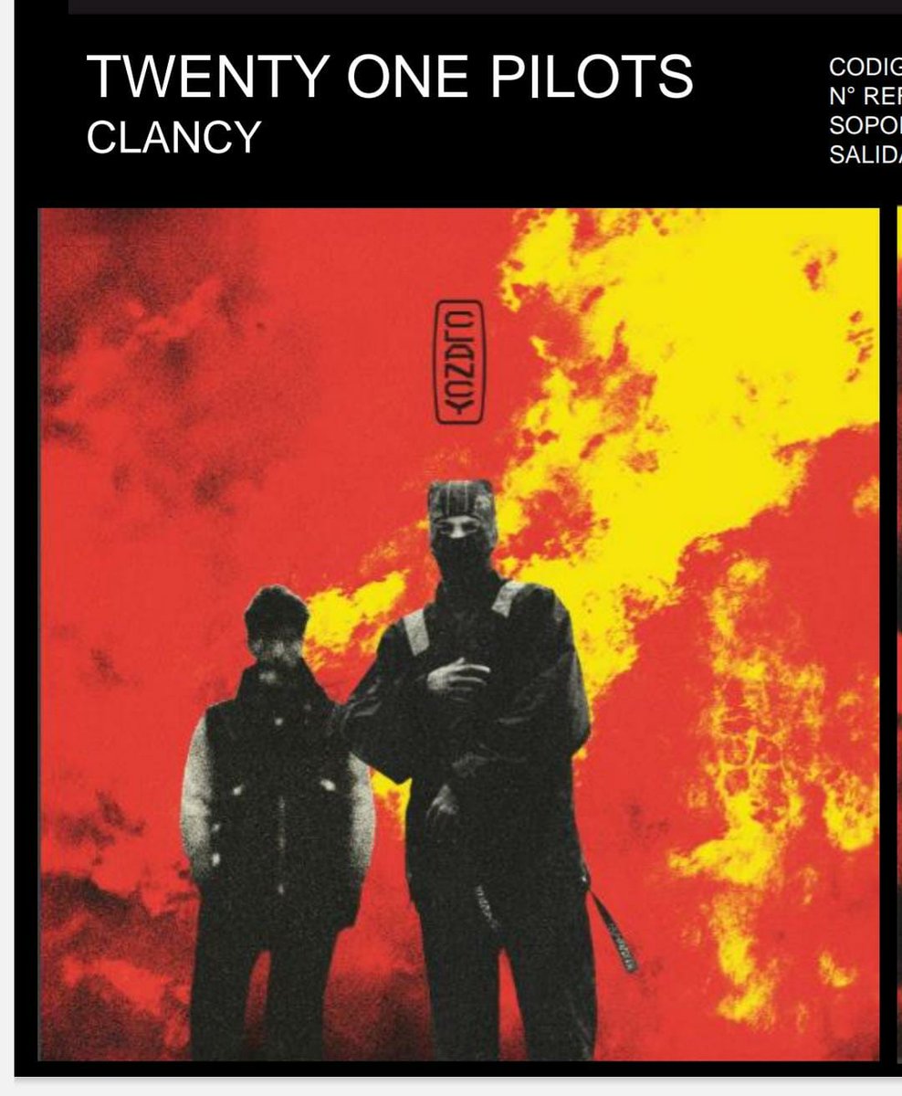 24 de Mayo ,lanzamiento en cd de 
<a href="/twentyonepilots/">twenty one pilots</a> CLANCY