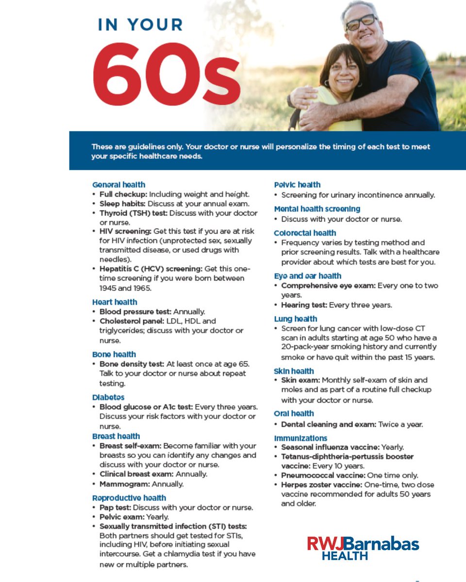 Which health screenings should women have in their 50s and 60s? Here's a handy reference to the heart, breast, bone, and other health screenings to focus on during these decades. Together, let's empower women to make their health a priority, equip them with the knowledge to