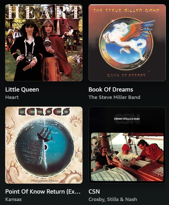 which of these #1977albums do you like most?
🎸  🎹  🎤  🥁  🎵  🎶

#Heart #TheSteveMillerBand #Kansas #CrosbyStillsandNash #FridayFour