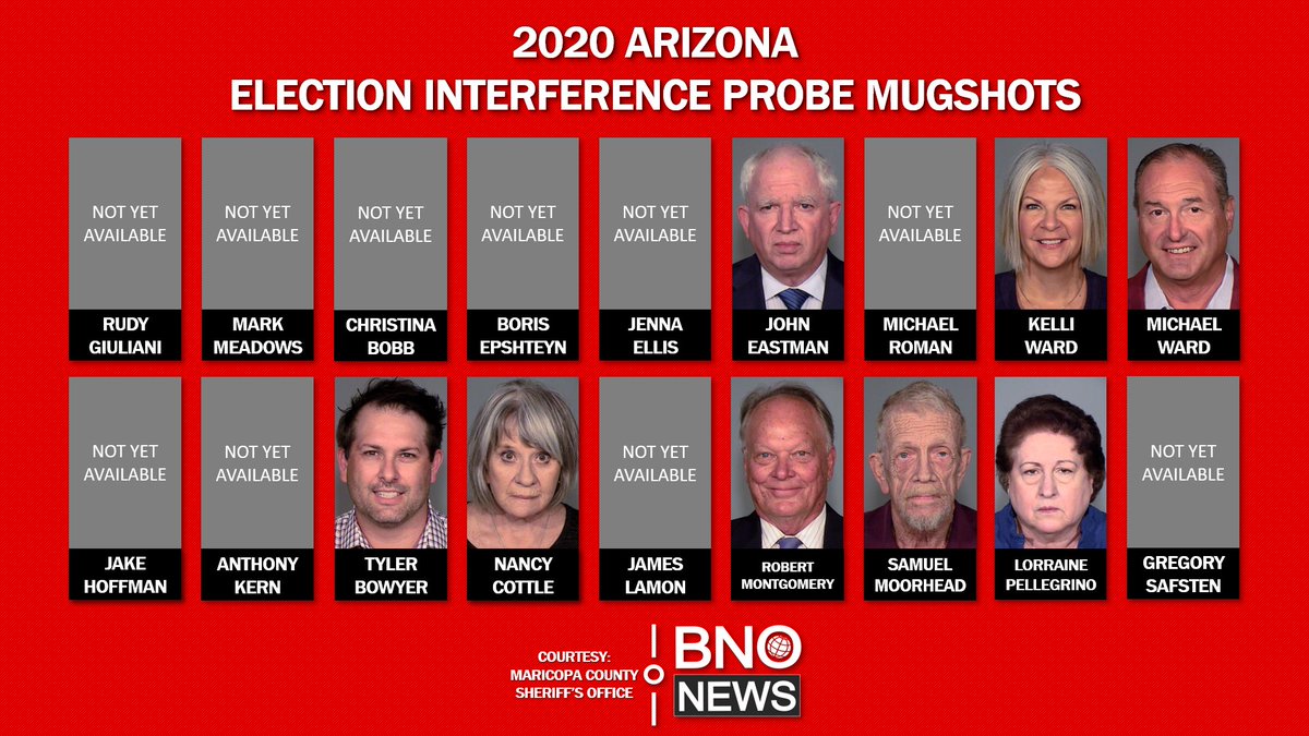 First mugshots released in Arizona's election interference case