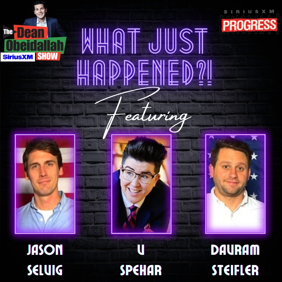'WHAT JUST HAPPENED?' @DeanObeidallah is joined by V Spehar, @jasonselvig and @davramdavram of @TheGoodLiars to breakdown what went on in the news this week! From Trump's trial, to Harrison Butker's commencement speech, they cover it all! 🔊: SiriusXM.us/Dean