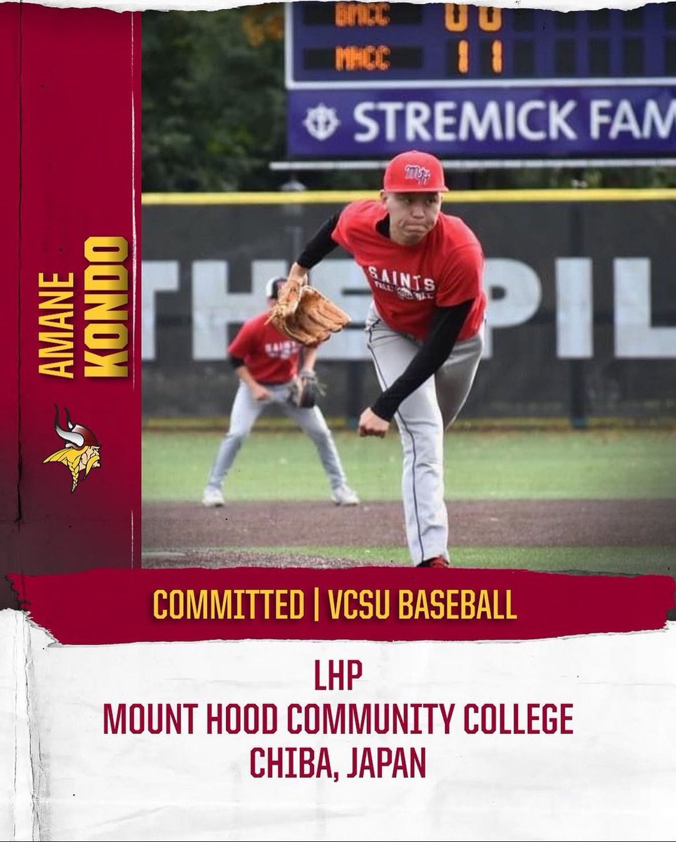 Mt Hood Saints Baseball (@mthoodbaseball) on Twitter photo Congrats to Amane Kondo for committing to play next year <a href="/VCSUBaseball/">VCSU Baseball</a> 2 year work horse on the mound and a great Saint. #onceasaintalwaysasaint
#bgtts Congrats to Amane Kondo for committing to play next year <a href="/VCSUBaseball/">VCSU Baseball</a> 2 year work horse on the mound and a great Saint. #onceasaintalwaysasaint
#bgtts