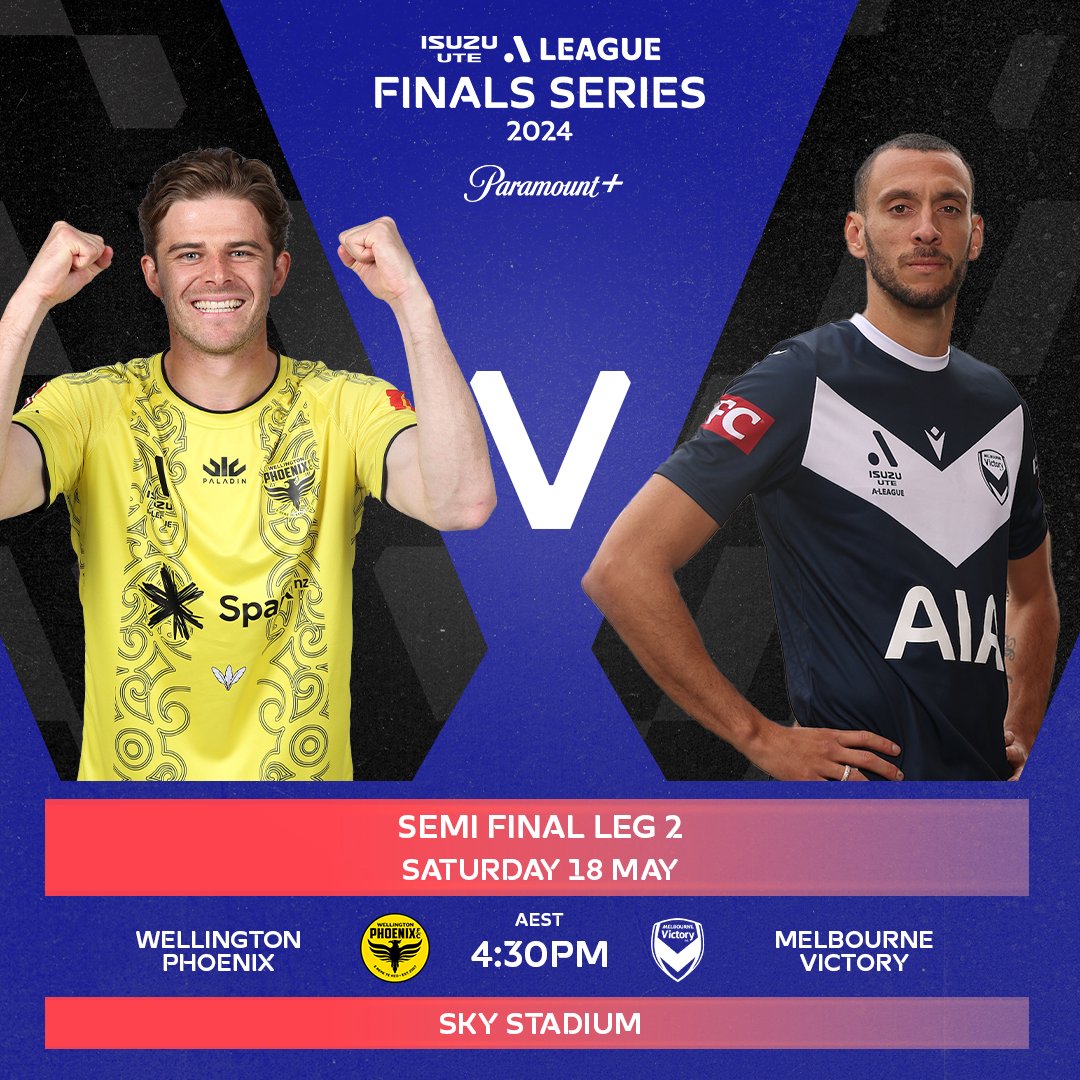 Today, the Wellington Phoenix play the biggest match in their history. 👉 Semi-Final leg two 🆚 Melbourne Victory 🏟️ SOLD OUT Sky Stadium. A spot in the Grand Final is on the line. Don’t miss it.