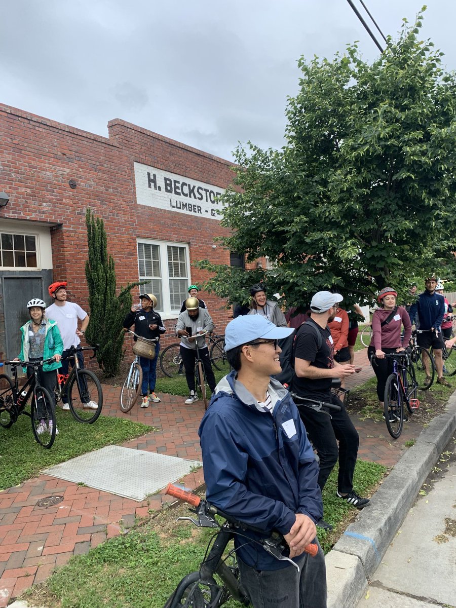Had a blast at @BHC_RVA 2024 Bike Tour & Happy Hour last Wednesday! 🚲🏘️  Exploring more than just the roads, we learned more about how the coalition is revitalizing properties & fostering opportunities for residents to live affordably in Richmond. #AffordableHousing #BikeMonth