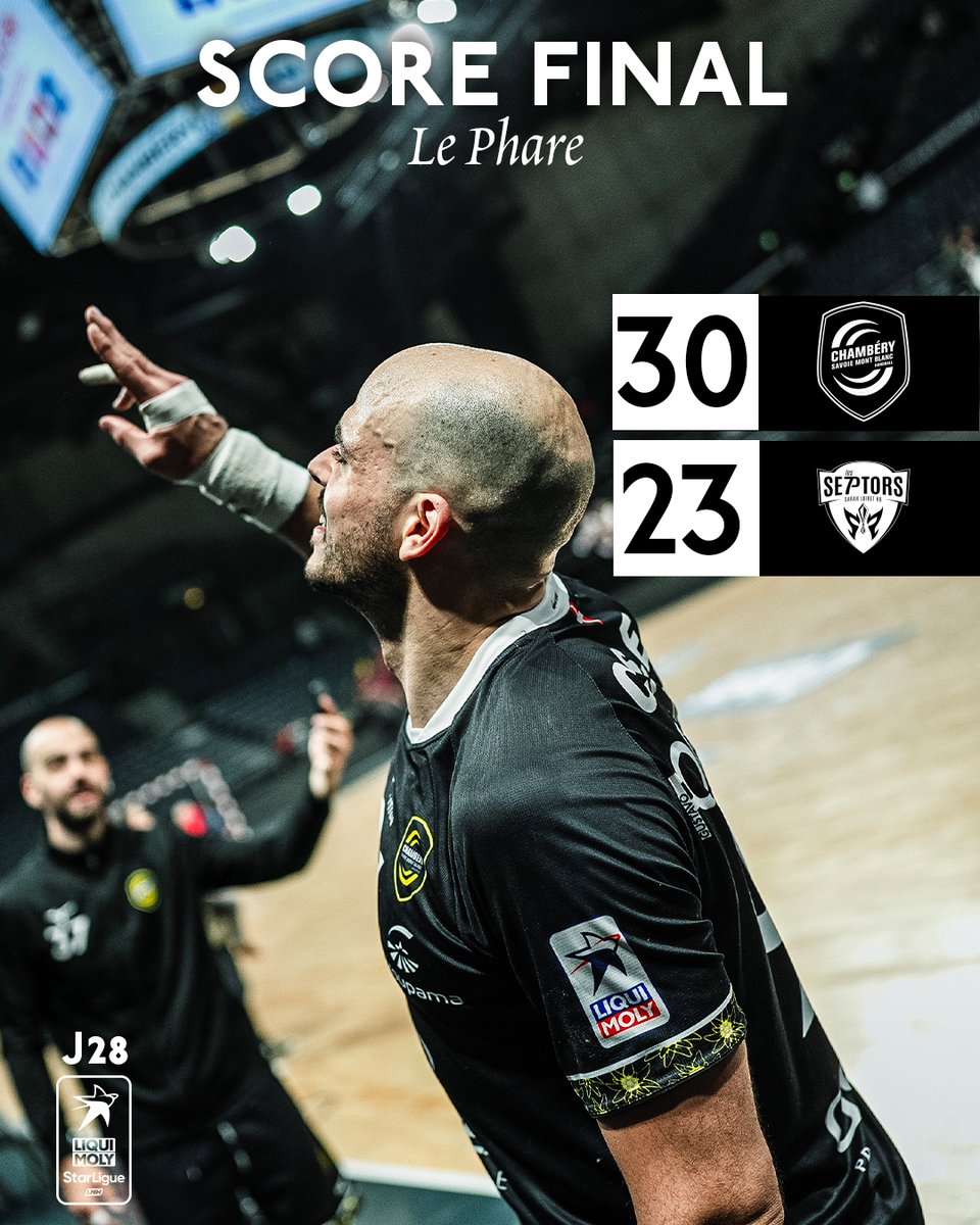 ✅ 𝗩𝗜𝗖𝗧𝗢𝗜𝗜𝗜𝗥𝗘

Sans être inquiétés tout au long de la partie, les Chambériens glanent les 2 points de la victoire face à Saran ! Bravo Messieurs !

𝙎𝙘𝙤𝙧𝙚 𝙛𝙞𝙣𝙖𝙡 : 30-23

📸 @hugoburg 

#NousSommesChambé 🟡⚫