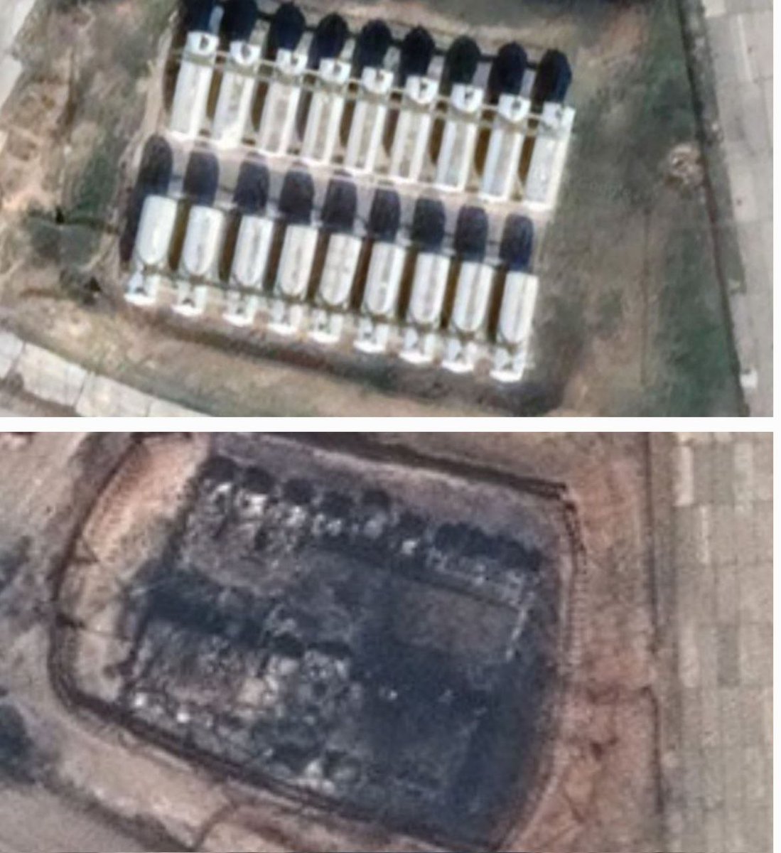 Satellite images of the Belbek airbase in Russian occupied Crimea showing before and after Ukrainian ATACMS strikes on a huge aircraft fuel depot that held 500,000 tons.

This war is becoming all about destroying the fuel capacity of the 3rd largest oil producer on earth.