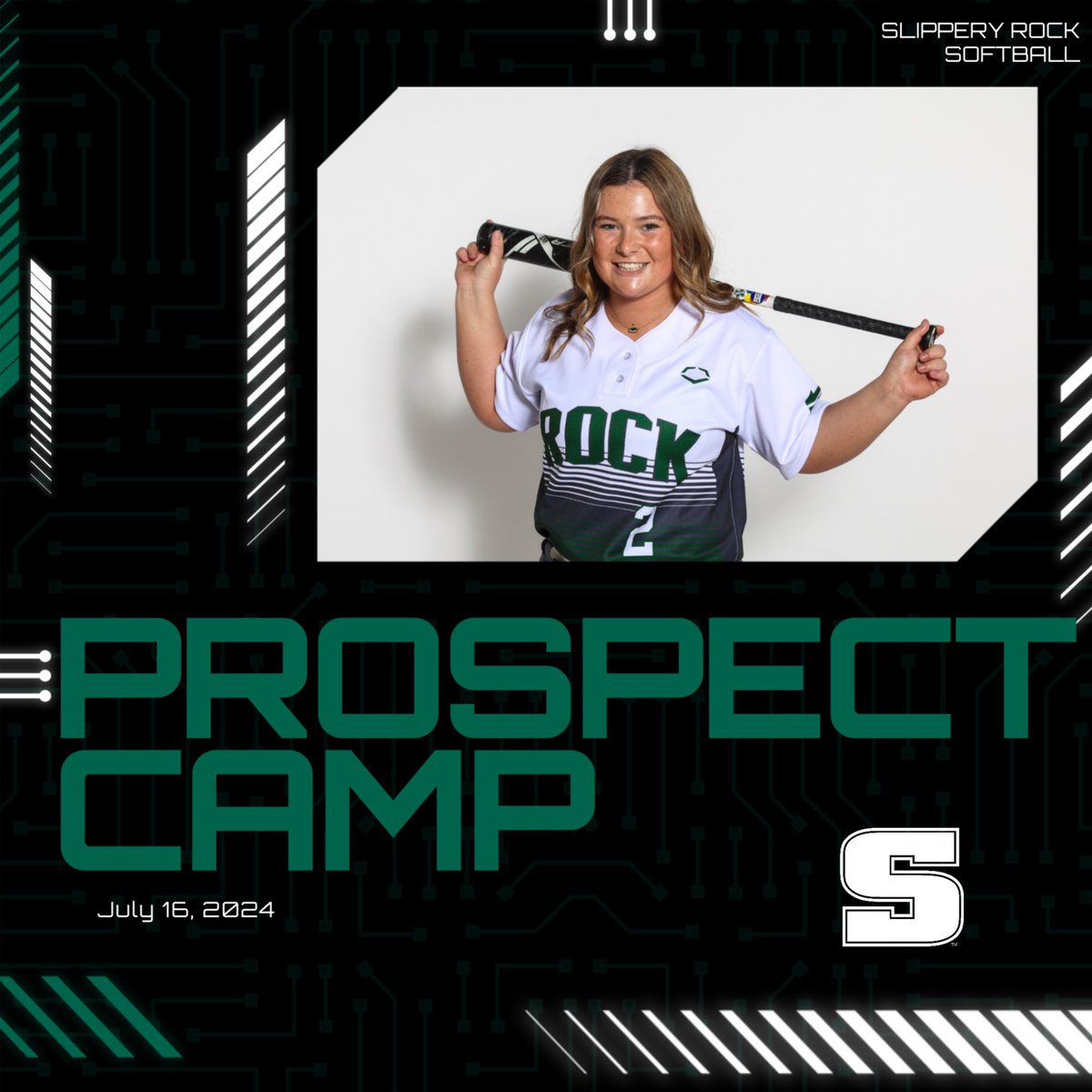 July 16th, 2024! Join us at our Summer Prospect Camp to display your softball skills to the Slippery Rock University coaching staff and learn about SRU🤘🏼 Click the link in our bio to register! #slipperyrockuniversity #rockathletics