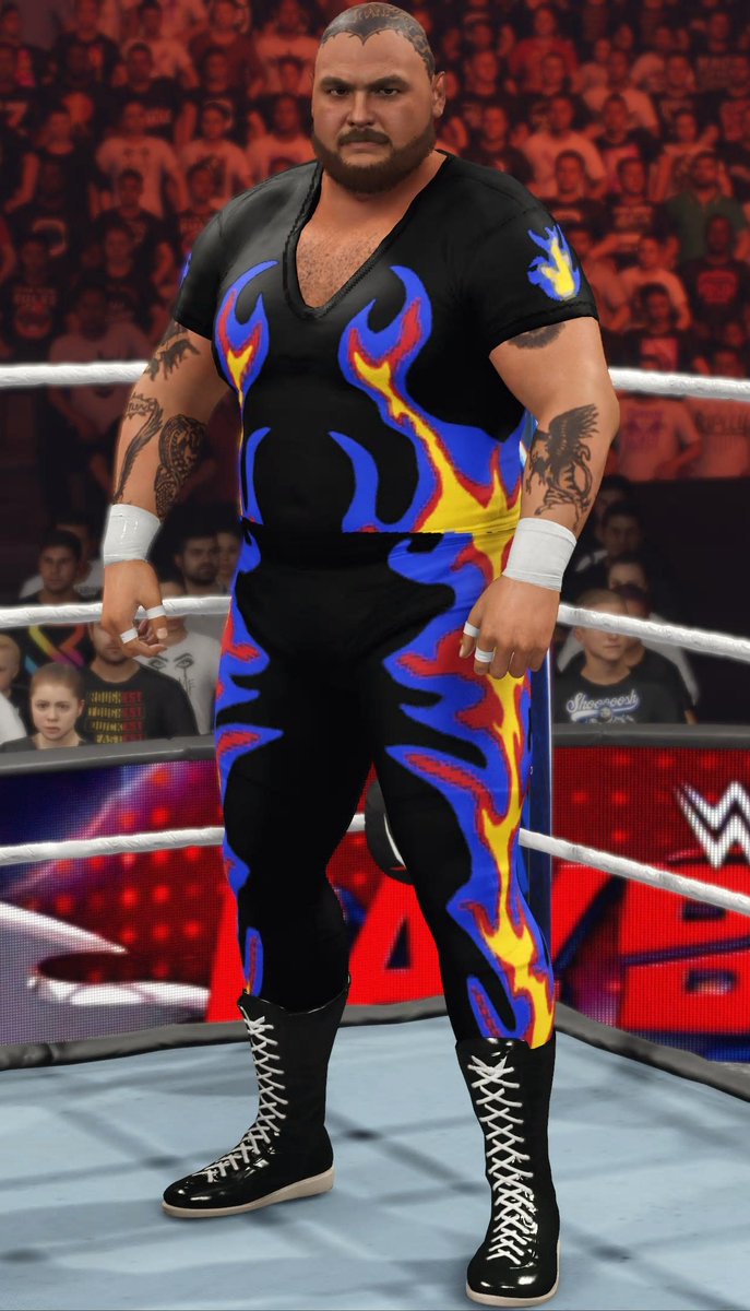 The 1.08 patch Bam Bam Bigelow is available now! Patch notes: • NEW higher quality Face Photo for increased realism • Improved facial morphing • More accurate body type • Improved beard coloring • Added finger tape Moves: @The_SkyFactor
