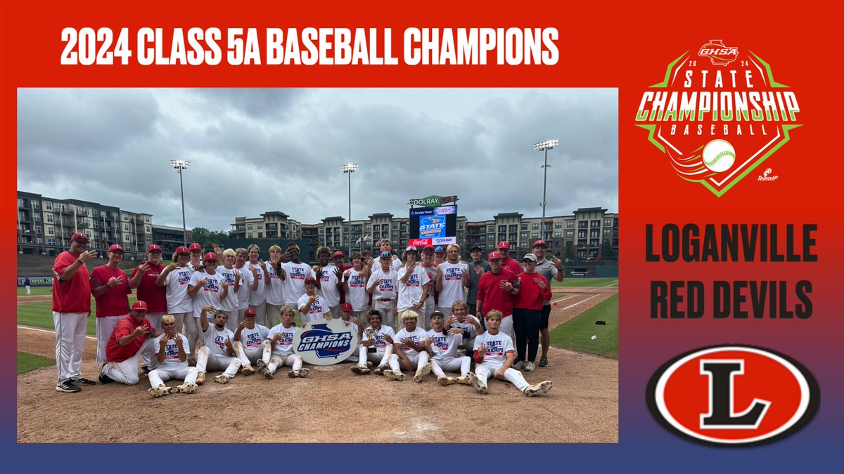 GHSA (@officialghsa) on Twitter photo State Baseball Championship | ⚾️🏆
Congratulations to <a href="/LHSdevilball/">Loganville Baseball</a>
2024 Class 5A Baseball Champions
<a href="/MizunoSportsUSA/">Mizuno Team Sports USA</a> <a href="/wilsonballglove/">Wilson Baseball & Softball</a> State Baseball Championship | ⚾️🏆
Congratulations to <a href="/LHSdevilball/">Loganville Baseball</a>
2024 Class 5A Baseball Champions
<a href="/MizunoSportsUSA/">Mizuno Team Sports USA</a> <a href="/wilsonballglove/">Wilson Baseball & Softball</a>