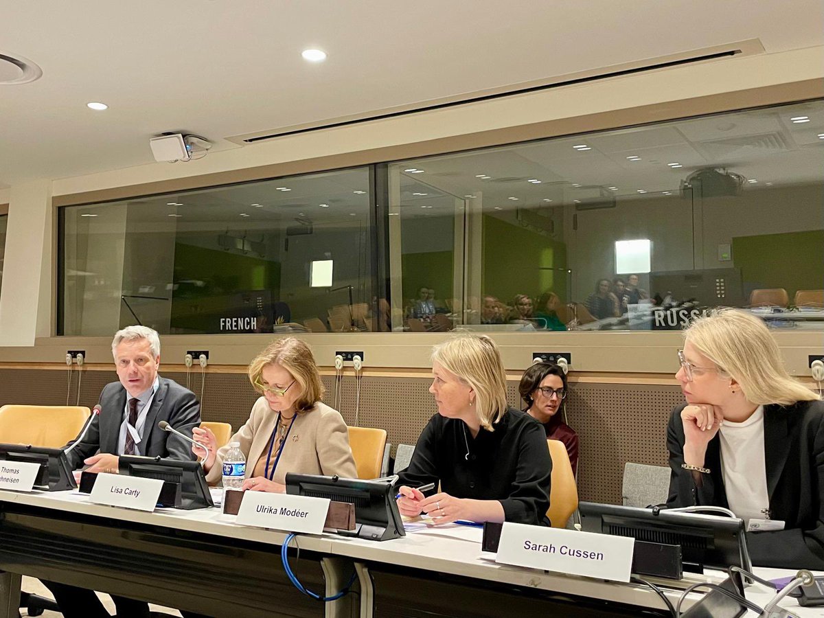 We can work more effectively across the intersection of humanitarian, development & peace. Grateful to discuss new financing approaches that promote coherence & address the root causes of crisis in the margins of the #ECOSOC Operational Activities Segment.