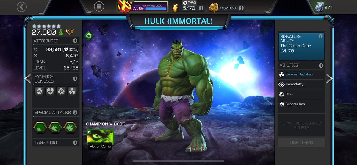 Hammy Plays MCOC tweet media