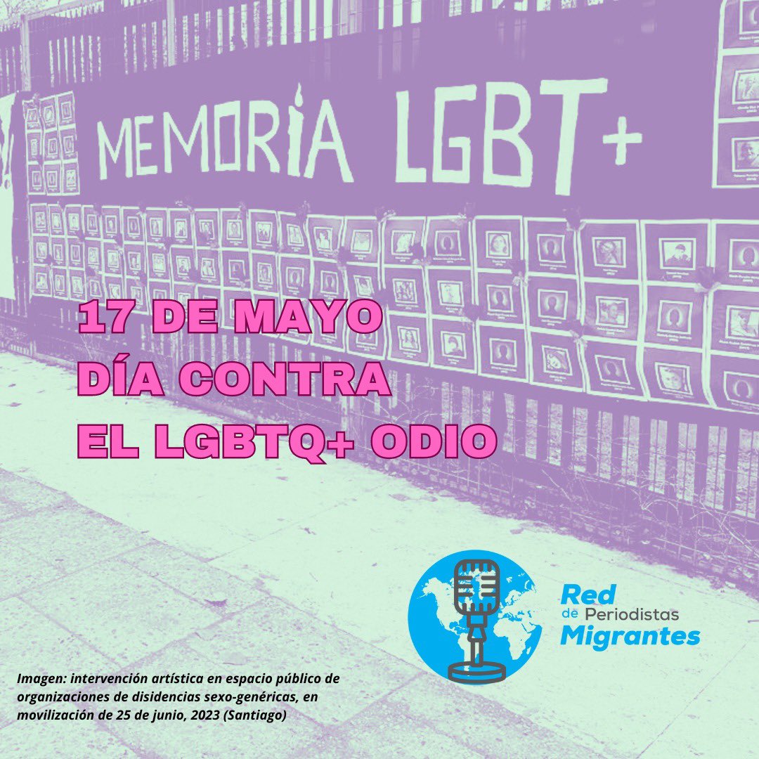 En memoria de todas las personas LGBTQ+ que han sido víctimas de delitos y crímenes de odio, y las valientes que siguen cruzando fronteras para proteger su vida y buscar un mejor futuro. ¡NO MÁS LGBTQ+ ODIO! 🚫🏳️‍🌈 #NoALaDiscriminación #LGBTQ+ #DerechosHumanos