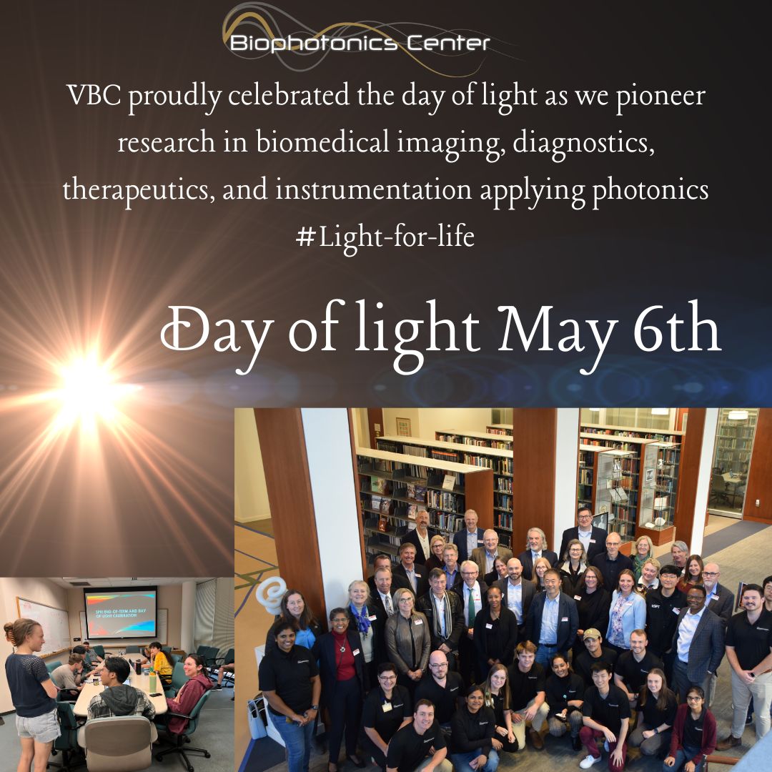 Wishing everyone a day filled with brightness, inspiration, and exciting discoveries! 
✨ #DayofLight #Photonics #Biology #Research