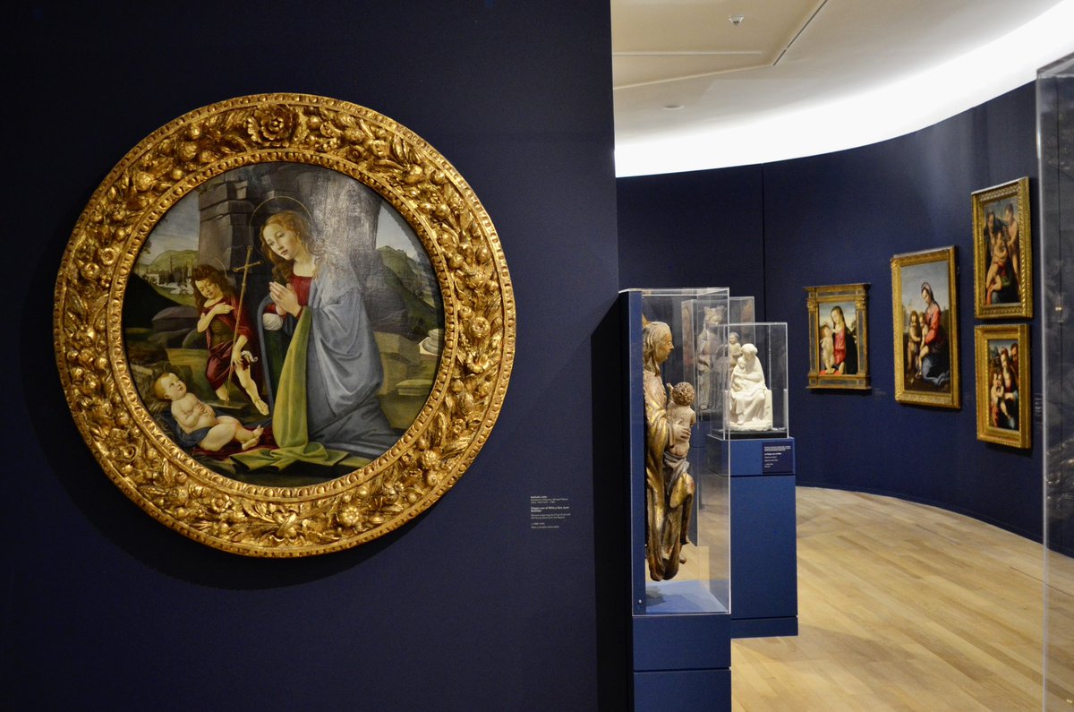 La #ColecciónDelSoumaya conserva el tondo 'La Virgen con el Niño y san Juan Bautista', una obra realizada por Sandro #Botticelli, quien falleció #UnDíaComoHoy de 1510. Encuéntrala en la sala Antiguos Maestros Europeos y Virreinales.