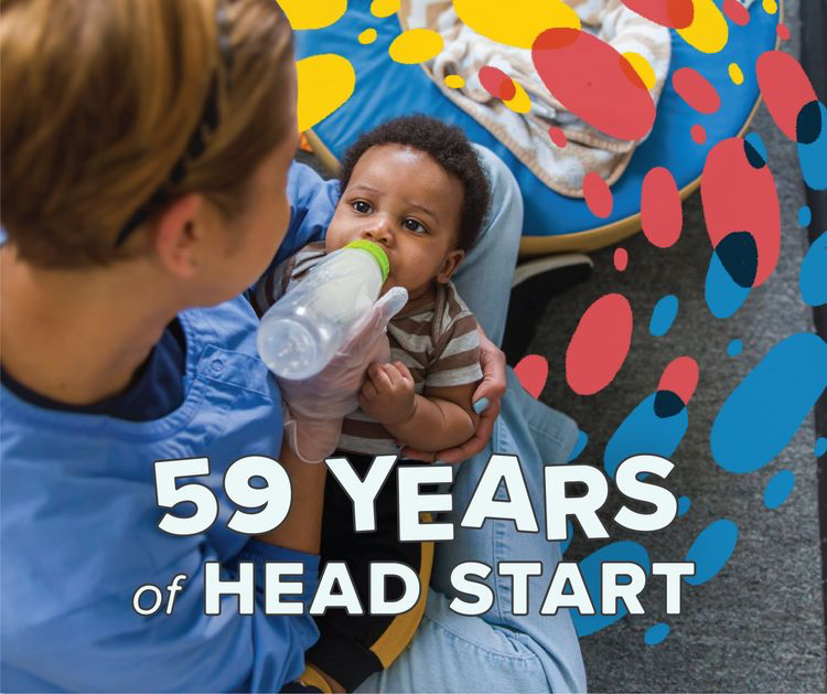 Today, Head Start turns 59 years old! #EarlyHeadStart enrolls over 12,000 pregnant parents who receive prenatal care, reducing complications for parents & babies during pregnancy & birth. 👶🍼#HappyBirthdayHeadStart!