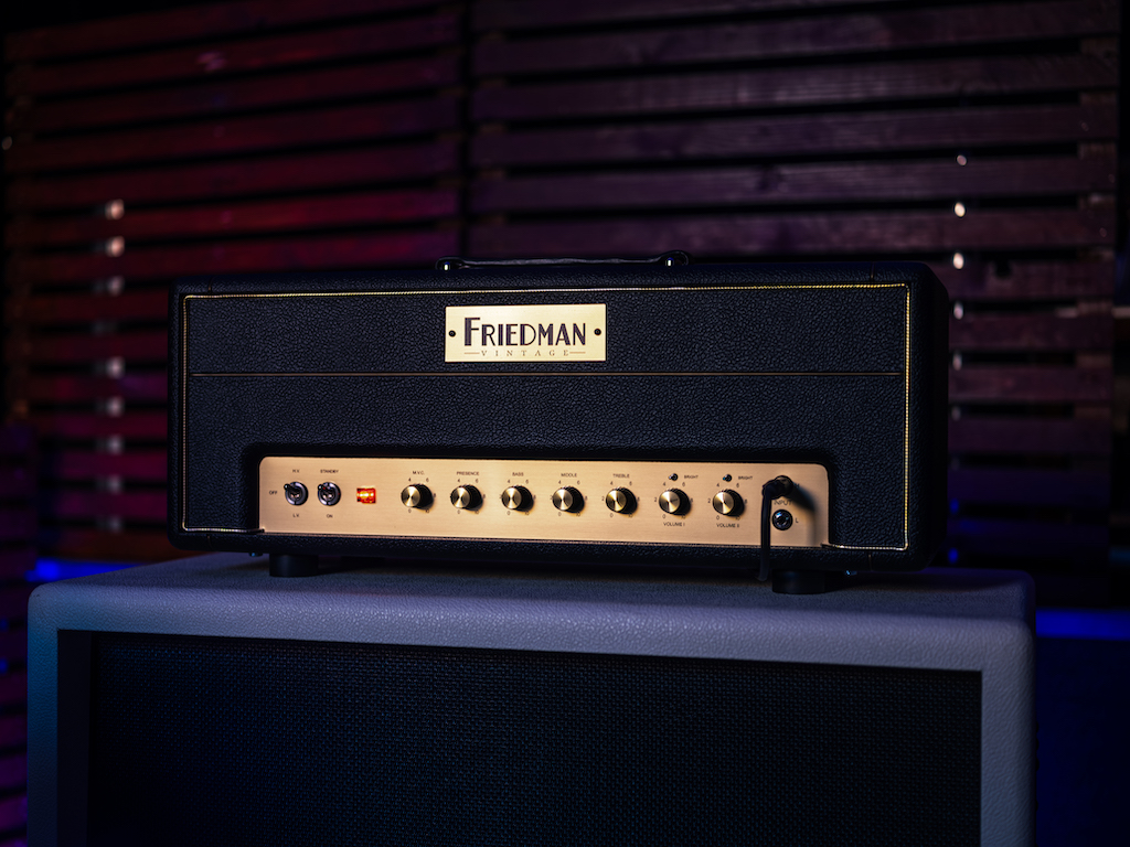 The new @FriedmanAmps Plex Vintage Series 50-watt head represents the realization of the master amp builder’s dream to capture the magic of his own beloved “Plexi” amplifier! The Friedman Vintage Collection Begins Here! Learn more on the Soundboard Blog! bit.ly/3V6r42n