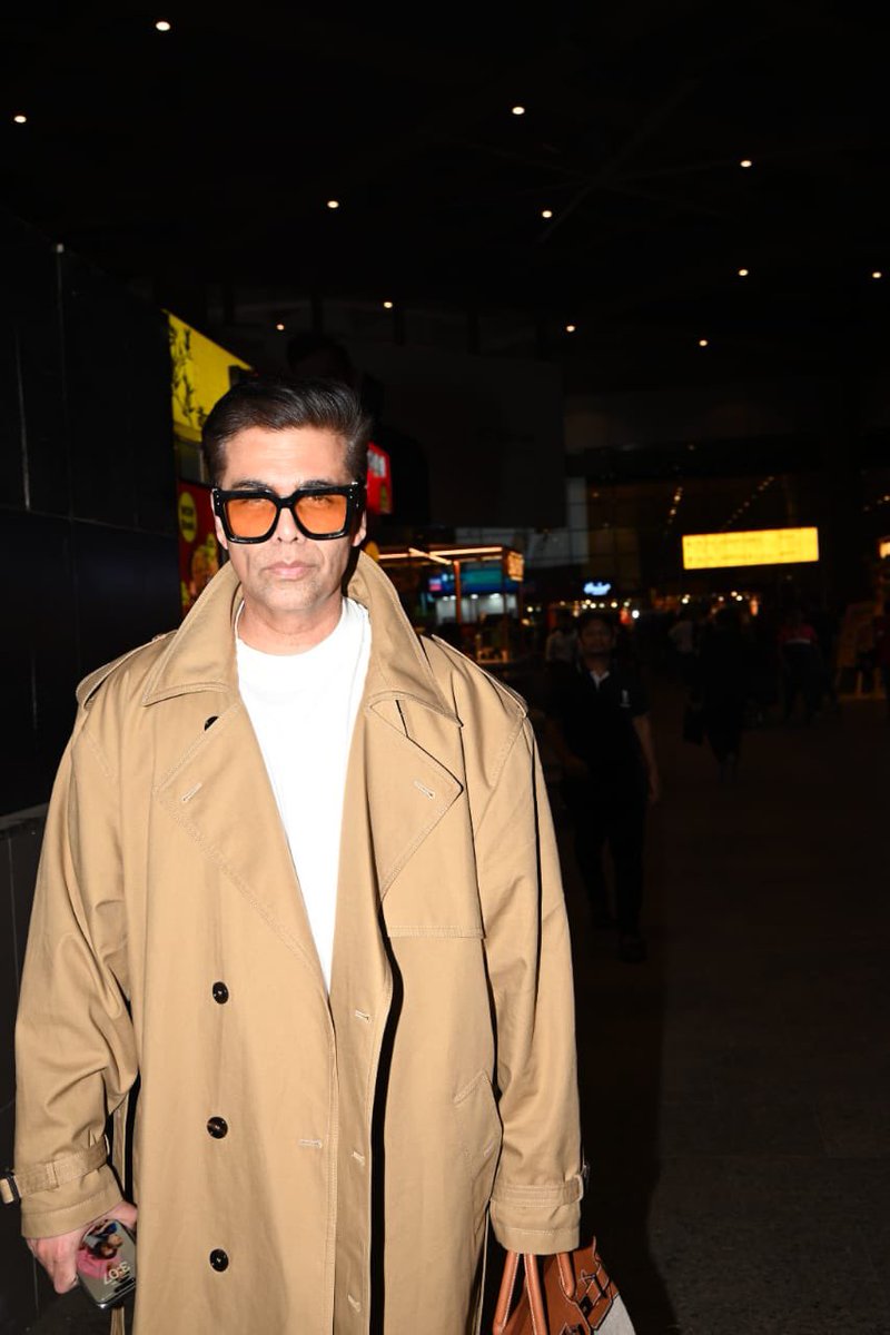 #KaranJohar back in Mumbai after global recognition at the iconic Gold House Gala in Los Angeles .