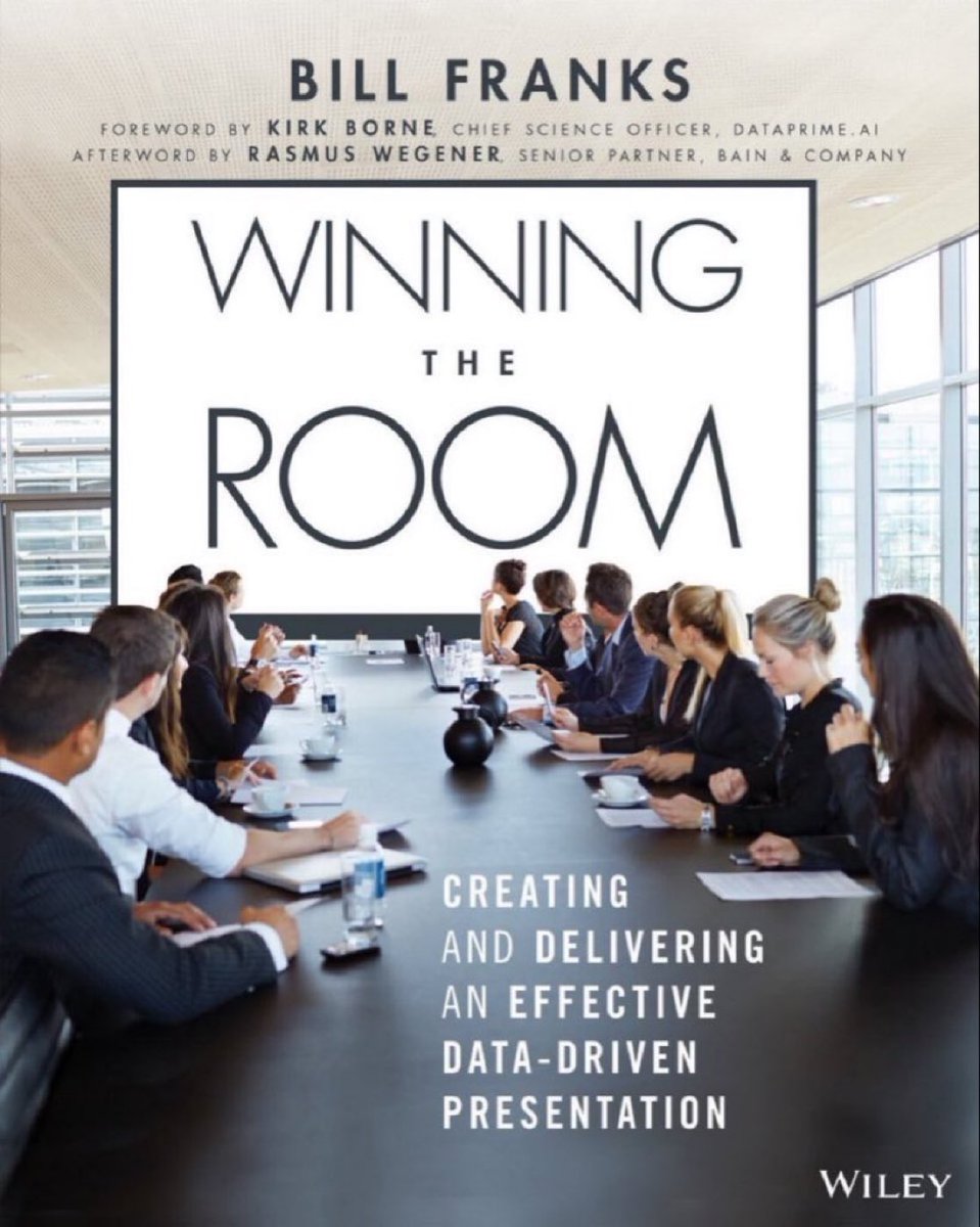 🚀👉 Book by @billfranksga (+foreword by me)
💯👉“Winning The Room: Creating and Delivering an Effective #DataDriven Presentation” at amzn.to/3htD2Qb
—————
#DataFluency #DataStorytelling #BigData #DataStrategy #DataLeadership #DataViz #VisualAnalytics