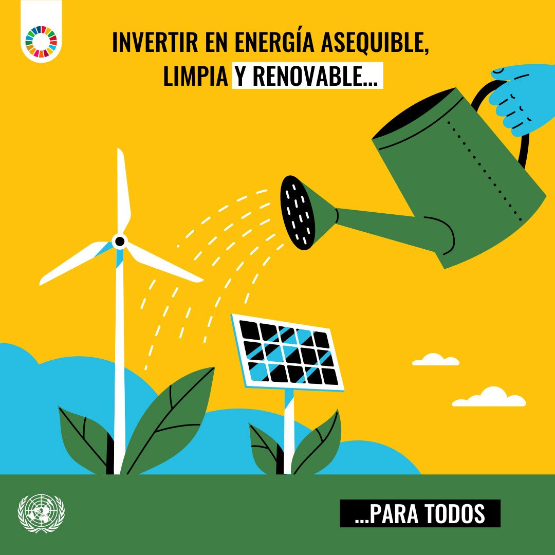 La energía limpia genera empleo, aire limpio y salud. La aceleración de la transición energética es un paso esencial de la #AcciónClimática para garantizar un futuro más sano para todos. sdgs.un.org/es/goals/goal7