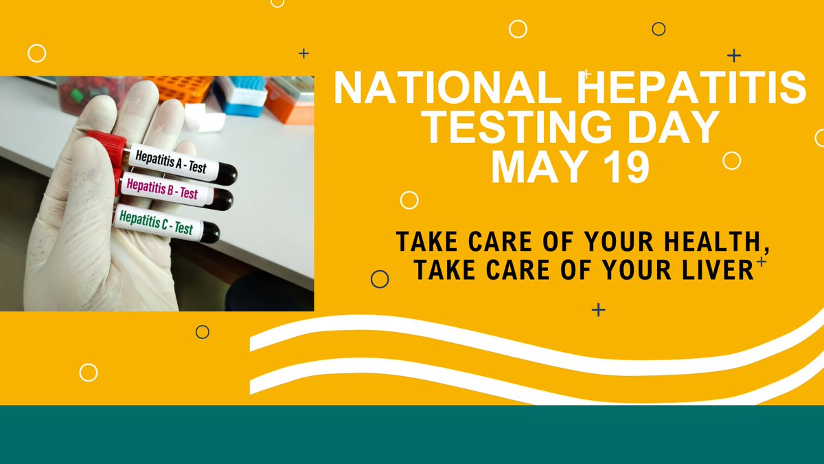 May is Hepatitis Awareness Month in the U.S., and Sunday, May 19, is Hepatitis Testing Day. If left untreated, hepatitis can turn into #liver cancer. Get tested. Learn about treatments, prevention and management of the virus. #HepCantWait #LiverHealthisPublicHealth #livertwitter