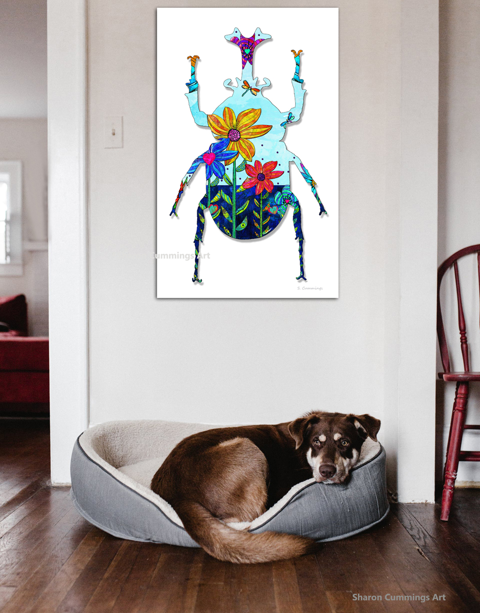 Garden Beetle HERE:  fineartamerica.com/featured/garde… #beetle #beetles #colorful #art #garden #gardening #floral #floralart #floraldesign #FlowerOnFriday #flower #flowers #artwork #buyINTOART #FillThatEmptyWall #farmhouse