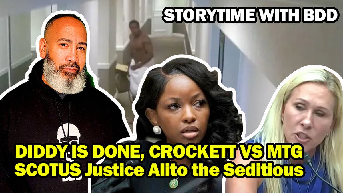 Diddy the abuser is DONE, Jasmine Crockett DISMANTLES Marjorie Taylor Greene, Justice Alito flies a flipped flag. ALSO, Biden will crush trump in debate -- if he's not too chicken to show up. 🚨LIVE ON MY YOUTUBE AT 5:30 PM ET