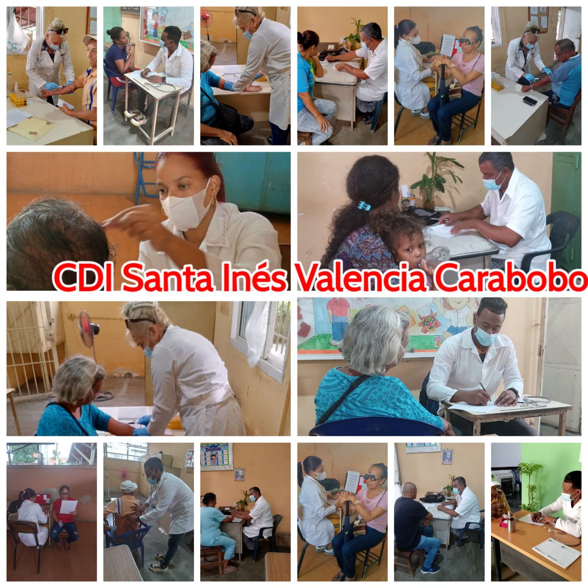 Estado Carabobo. Colaboradores del CDI Santa Inés en jornada de salud en la Parroquia La Trinidad. Llevando salud al pueblo venezolano. #CubaCoopera #CubaPorLaVida #UnidosXCuba