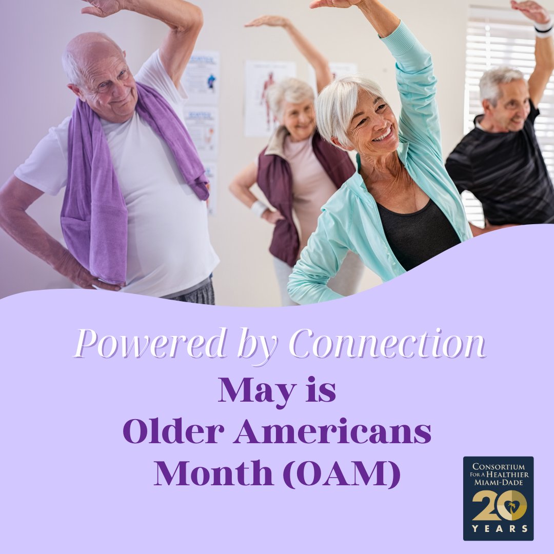 Mark your calendars! It’s time to celebrate #OlderAmericansMonth. The theme for this month, chosen by the Administration for Community Living (ACL) is, Powered by Connection. 
 acl.gov/oam