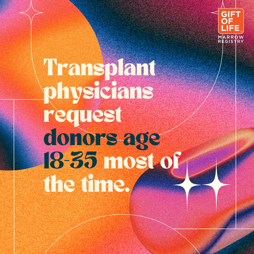 This is due to clinical reasons that improve transplant outcomes. Statistically, over 90 percent of transplants take place with donors in this age category.

Click the link in our bio to learn more!📖

#Swab2Save #LifeSavingDonor #GOLhero #CureBloodCancer