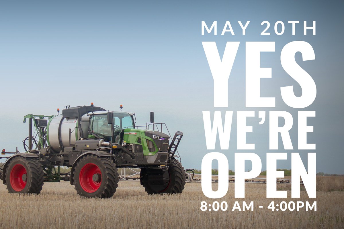 Happy May Long! Just as a heads up all locations WILL be open May Long Monday as we dive headfirst into this busy seeding season! 🌷🌾 #fulllineag #yepwereopen #swingonby