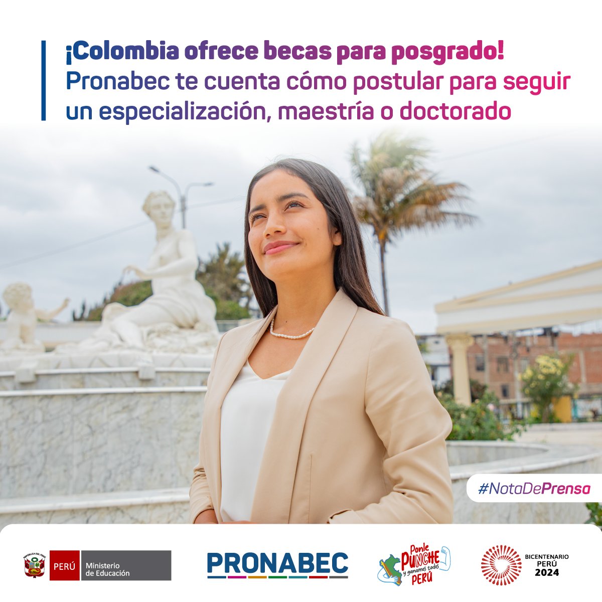 📰 La beca del Gobierno colombiano cubre el total de la matrícula y otorga una póliza de salud, una visa de cortesía, un estipendio mensual, entre otros beneficios. Postula hasta el domingo 9 de junio de 2024. ✨

📌 #NotaDePrensa ➡️ bit.ly/44Pib1C
