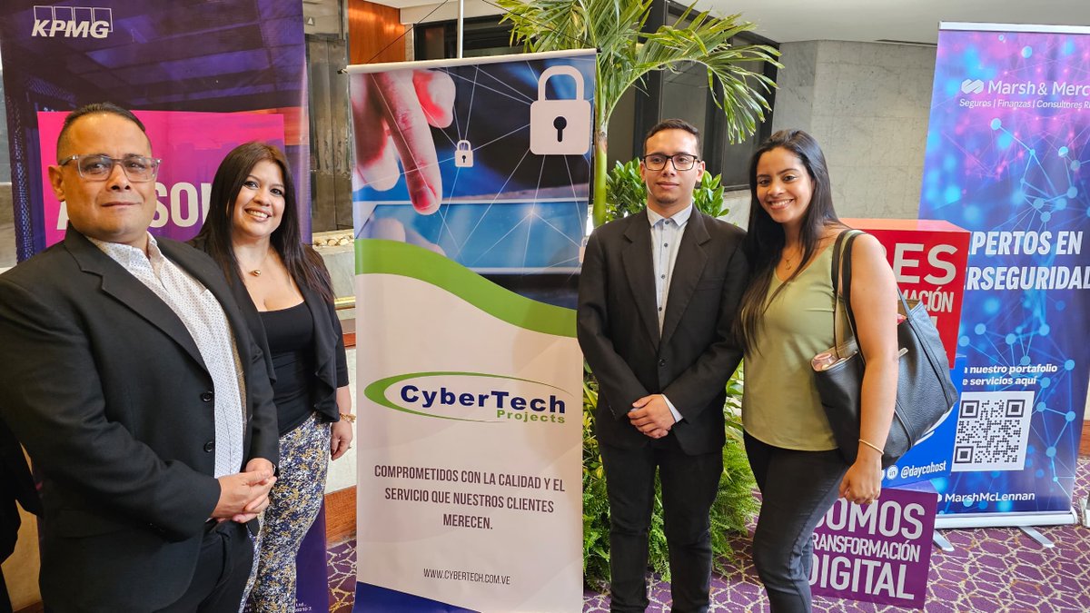 CybertechVzla's tweet photo. Cybertech Projects estuvo presente en el I Congreso Internacional de Ciberseguridad realizado el día 16 de mayo por #AsociacionBancariadeVenezuela. Nuestro equipo participó activamente en este evento de vanguardia, compartiendo experiencias sobre las últimas tendencias. https://t.co/t2AUCTYbkJ