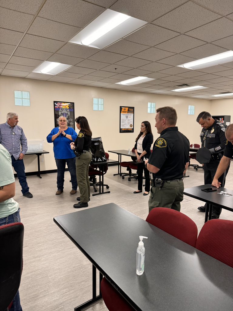 Yesterday afternoon, the parents of fallen hero NMSP Officer Justin Hare visited the Bernalillo County Sheriff's Office South Valley Substation. They met with the deputies who bravely captured Jeremy Smith, ensuring he faces justice for his horrific crimes. 

We were deeply moved