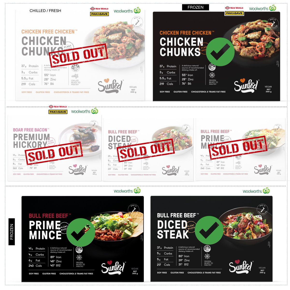 *Closing Down Stock Update*
 Chilled range sold out. Frozen range still available 🧡

Find them in the FREEZER at your local <a href="/woolworths/">Woolworths</a> NZ.