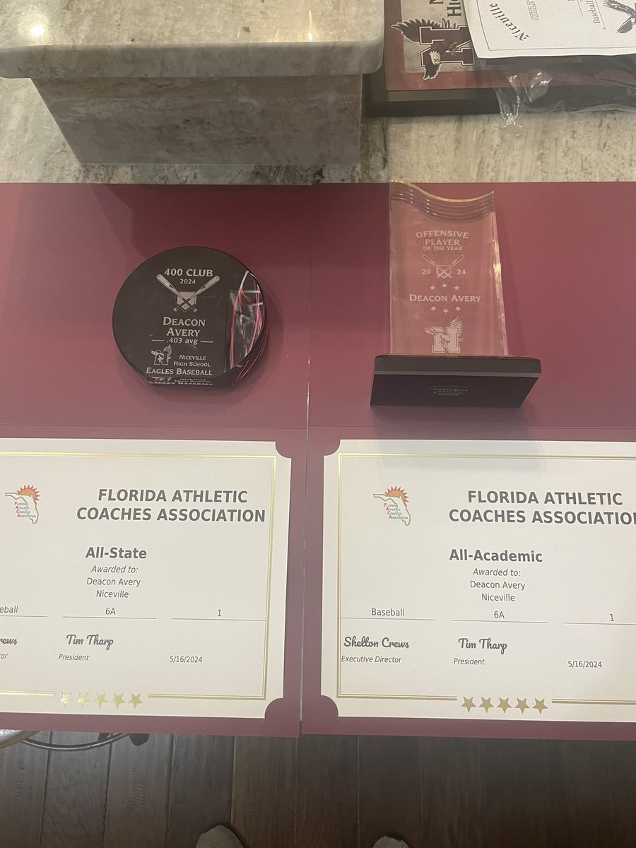 Deacon Avery (@deacon_avery11) on Twitter photo Thankful to be selected for offensive player of the year and the All State and All Academic teams. Also joined the 400 club. <a href="/CoachWill850/">Coach Will</a> <a href="/NHSEaglesBB/">Niceville Baseball</a> <a href="/eastcoastbball/">East Coast Sox Baseball</a> Thankful to be selected for offensive player of the year and the All State and All Academic teams. Also joined the 400 club. <a href="/CoachWill850/">Coach Will</a> <a href="/NHSEaglesBB/">Niceville Baseball</a> <a href="/eastcoastbball/">East Coast Sox Baseball</a>