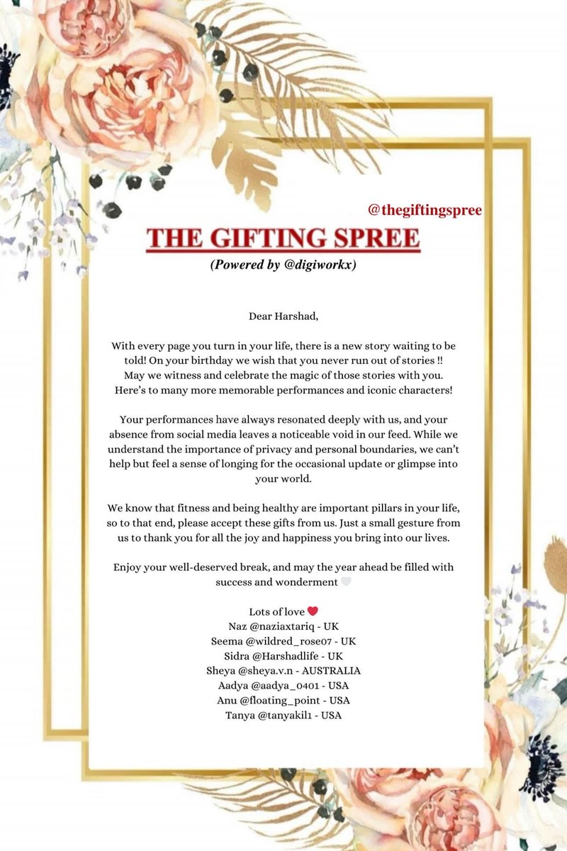 wildred_rose's tweet photo. #HarshadaChopda buzzing that you've posted a video where we can see our gifts!!! Went for a hamper with a fitness theme as we know that health &amp; wellbeing are important mainstays of your life. And a video posted in Times Square so that New Yorkers can share in the wonder of you😍 https://t.co/AqSqzvDD8o