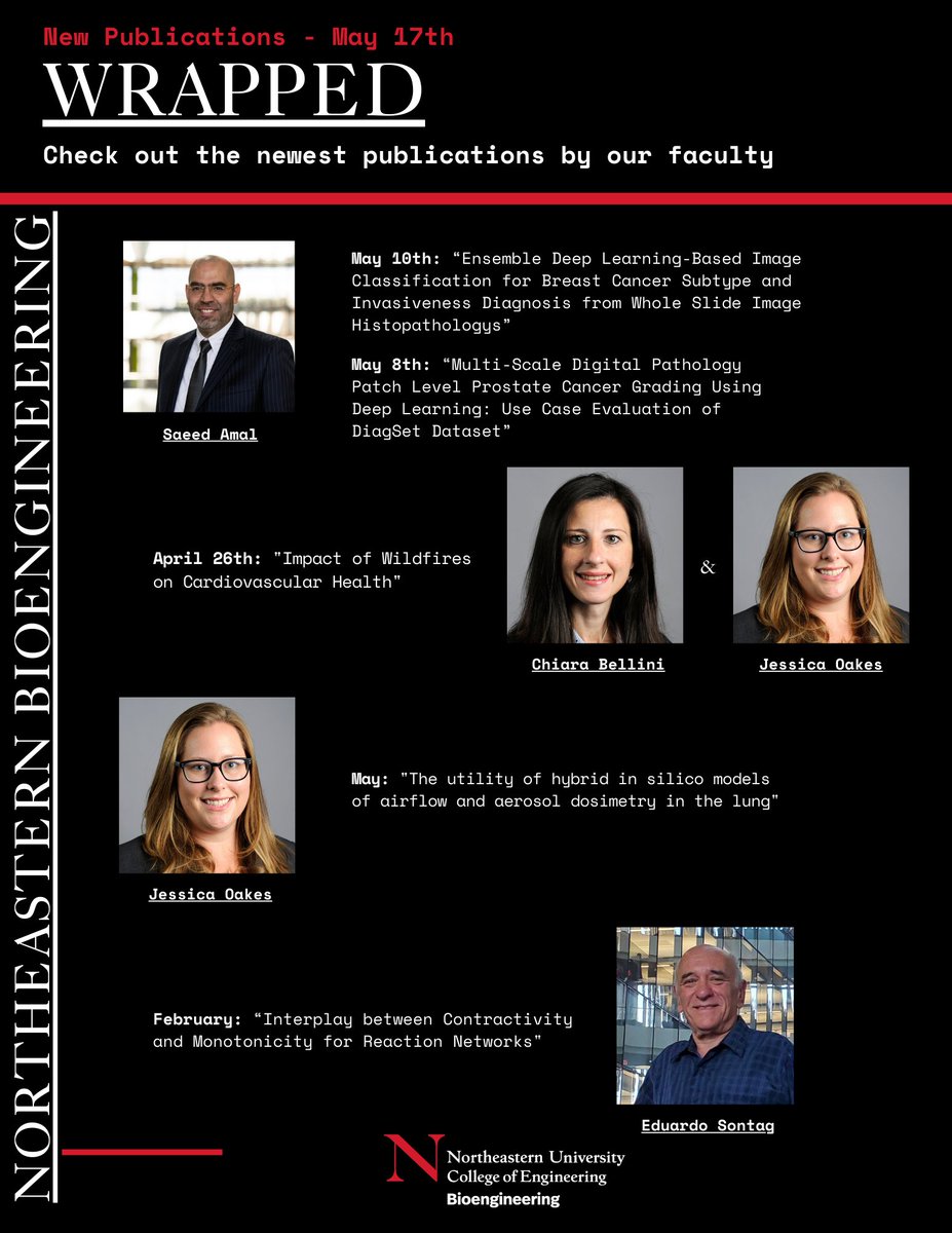 Northeastern University Bioengineering (@nubioe1) on Twitter photo Our BioE Professors are always keeping busy! Here are some recent and pending publications:
<a href="/said6041/">Saeed Amal</a> -doi.org/10.20944/prepr…
doi.org/10.20944/prepr…
Chiara Bellini & Jessica Oakes -doi.org/10.1161/CIRCRE…
Oakes - doi.org/10.1016/j.jbio…
Eduardo Sontag -doi.org/10.48550/arXiv… Our BioE Professors are always keeping busy! Here are some recent and pending publications:
<a href="/said6041/">Saeed Amal</a> -doi.org/10.20944/prepr…
doi.org/10.20944/prepr…
Chiara Bellini & Jessica Oakes -doi.org/10.1161/CIRCRE…
Oakes - doi.org/10.1016/j.jbio…
Eduardo Sontag -doi.org/10.48550/arXiv…