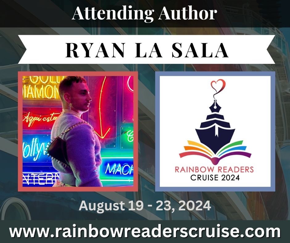 So excited we've added another amazing author to rainbowreaderscruise.com Ryan LaSala is a queer lit superstar and we're so excited he's joining us for his first ever cruise! He's the author of the hit horror The Honeys and his latest, The Beholder is out soon from @Scholastic!