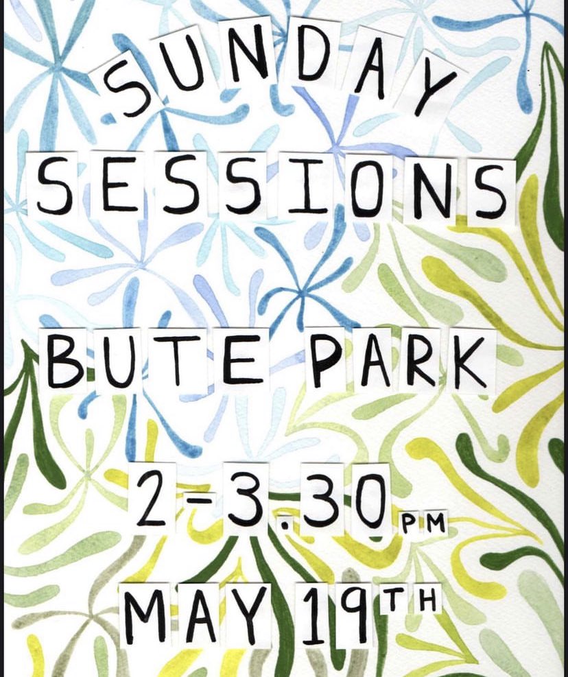 The first in a new series of free monthly musical performances @SecretGardenCF, the Sunday Sessions starts this weekend with Jac Mac (jazz and funk fusion sax). #ButePark