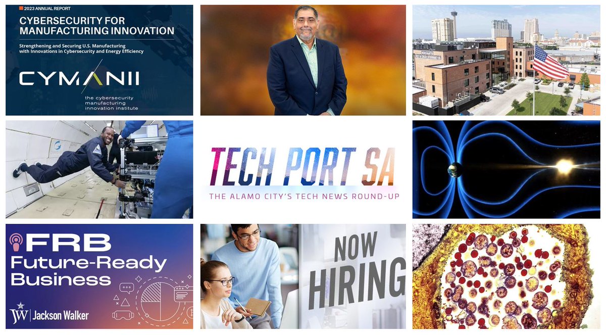 Weekly #tech news roundup: 🖥️Cyber Strengthening U.S. Manufacturing; 👩‍⚕️Preparing Tomorrow's Workforce; 💼Port Welcomes New Board Member; Tech Jobs and more! Check it out: tinyurl.com/2p98597s @cymanii @velocity_tx @swri @uthealthsa @samsat210