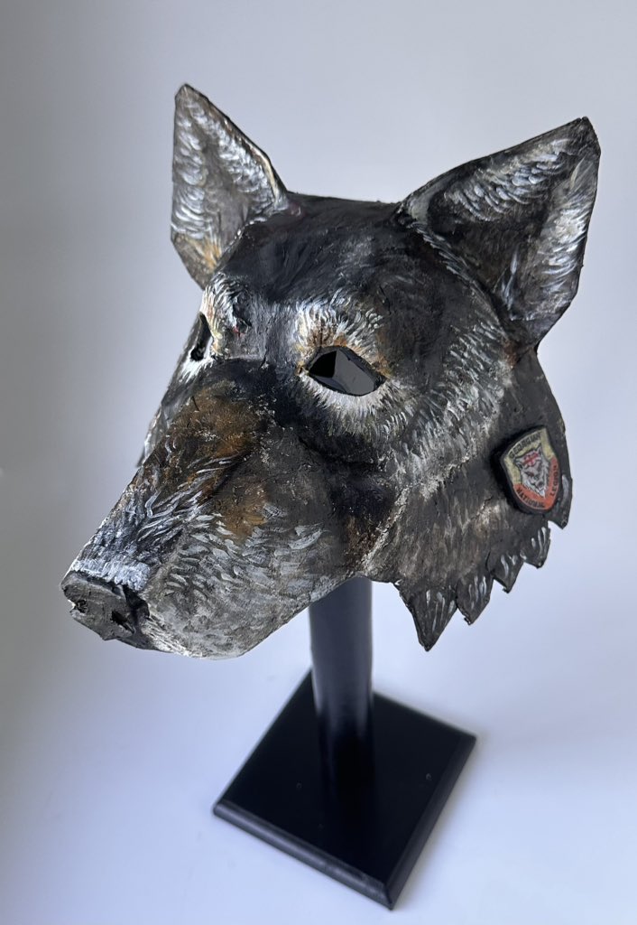 Unleash the wild in your decor & support 🇬🇪🐺! Bid on a handmade wolf mask to add a fierce touch to your wall. Bidding starts at $20 USD. Ships from 🇺🇸, buyer pays half shipping. Details 👇👇👇