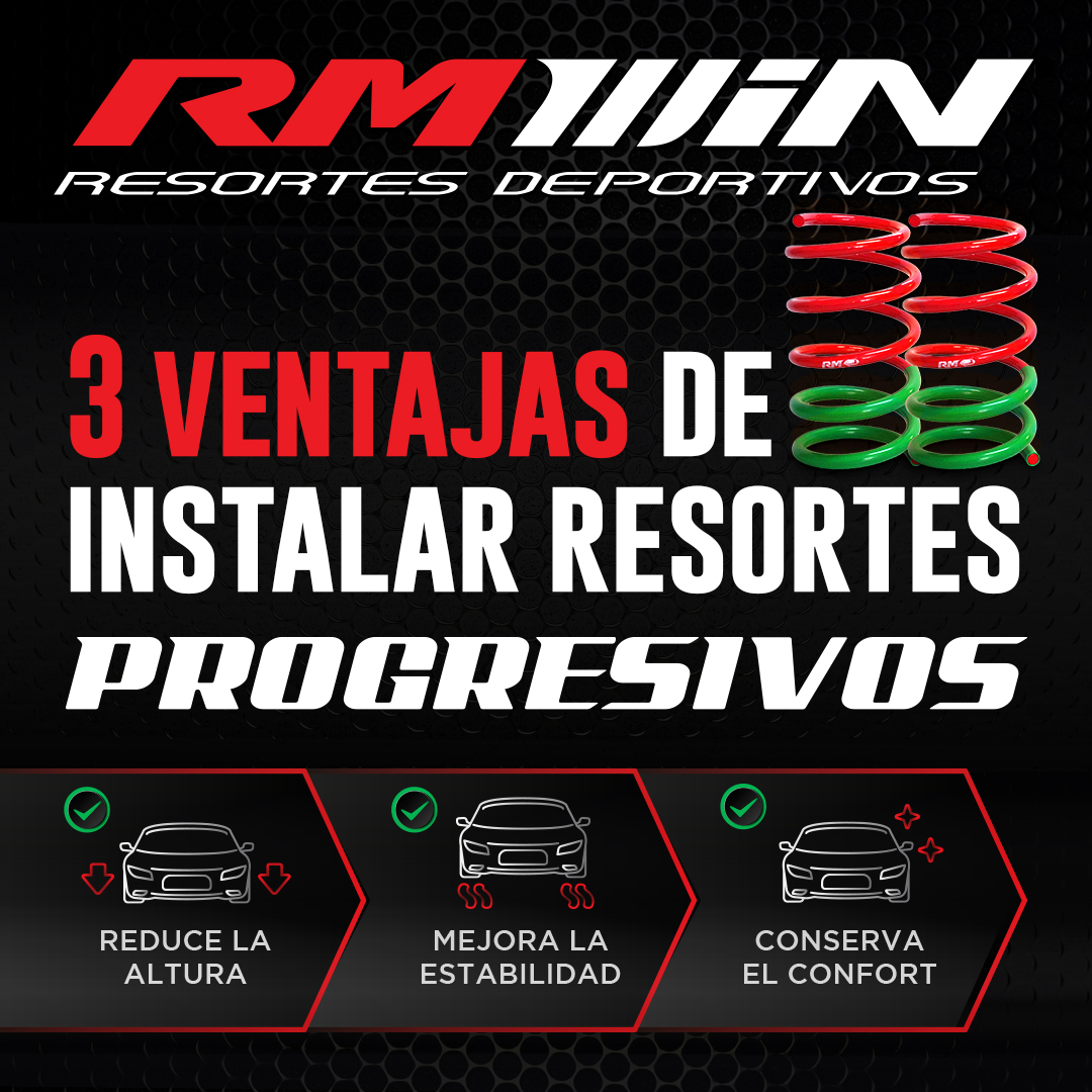 Ventajas de instalar Resortes Progresivos en tu auto.😎

1 Garantizan seguridad y reducen la distancia de frenado.

2 Ofrecen estabilidad, bajando el centro de gravedad del mismo.

3 Aumentan la estética y la línea deportiva del vehículo.

Conseguí tus resortes RM.

#resortesrm