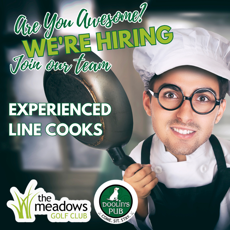 doolinspubME's tweet image. 🎉🔥 Calling all culinary wizards! We’re on the hunt for experienced line cooks (2-3 years) to join our kitchen crew! 🥘👨‍🍳 If you can sauté, grill, and whip up magic on a plate, we want YOU! 🍳✨ themeadowsgolfclub.com/employment/

#NowHiring #LineCooks #JoinOurTeam #CulinaryCreatives