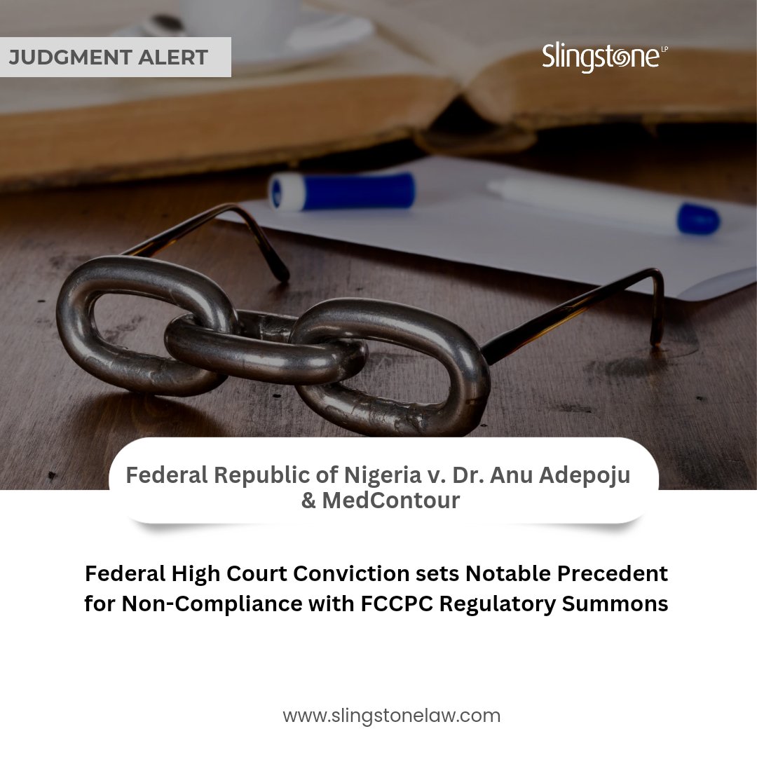 Today, the Court delivered a landmark judgment on the consequences of non-compliance with @fccpcnigeria's regulatory summons & affirmed its multi-sectoral jurisdiction. We're pleased to have acted as Counsel to FCCPC. Read the implications for businesses: bit.ly/4bDs4kW