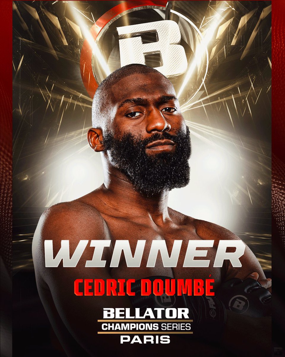 FIRST ROUND FINISH! 🇫🇷 Cédric Doumbé advances to 6-1 after his first round stoppage win over Jaleel Willis! #BellatorParis | LIVE NOW 🇺🇸 Live on MAX 🇫🇷 Live on DAZN