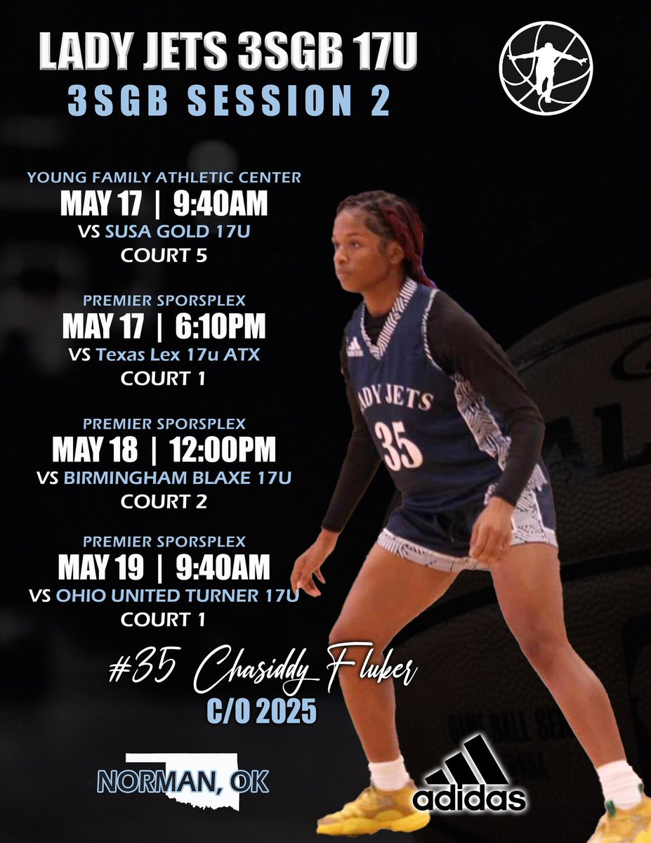 This is my Schedule for this weekend at Adidas Session 2. .